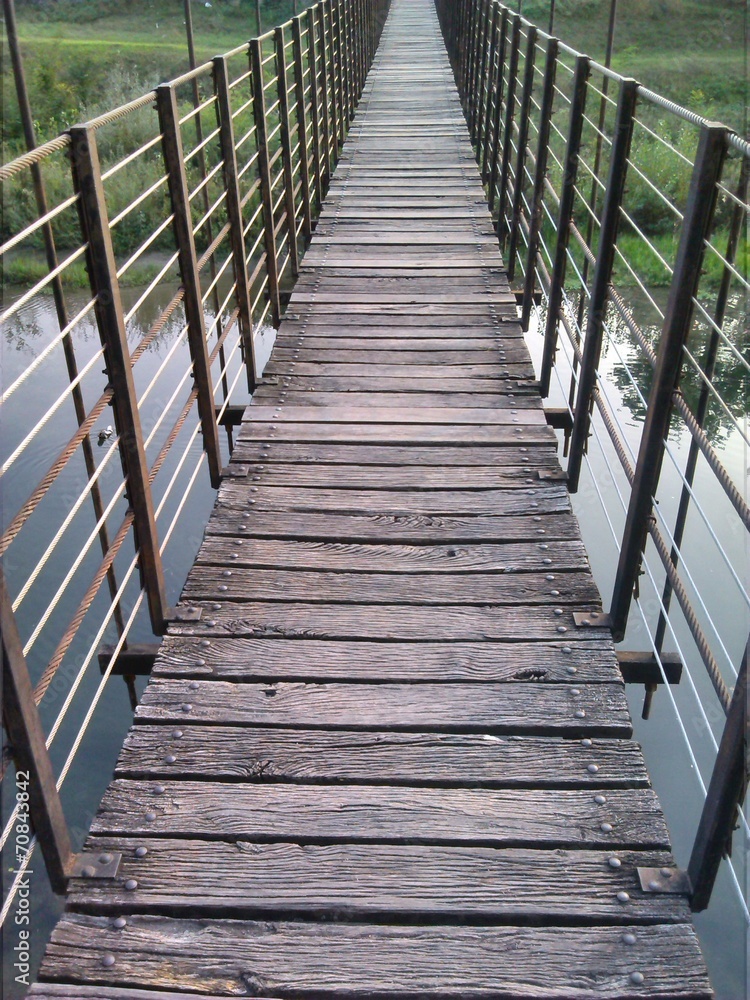 Ponte di legno a Millesimo - Savona Italia
