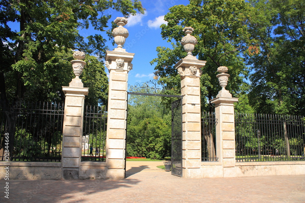 Brama Parku Krasińskich w Warszawie