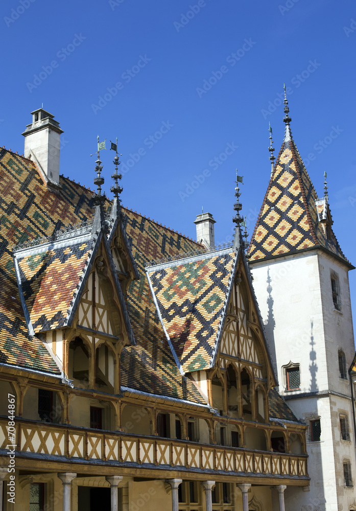 Old hospice of Beaune, France