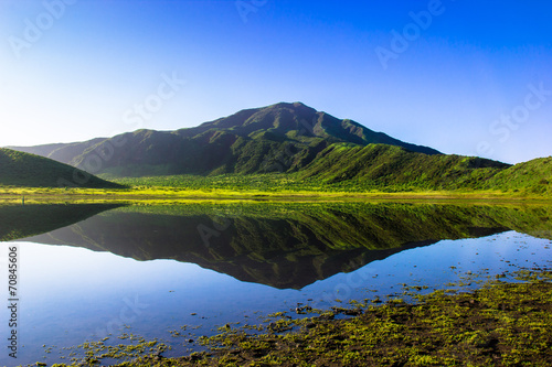 早朝の阿蘇烏帽子岳