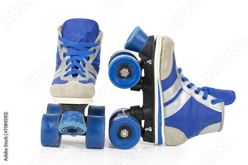Tapety artystyczne Old blue rollerblades