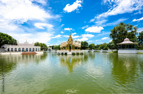 Bang Pa-In Aisawan Thipya-Art at the Royal Summer Palace , Ayutt photo