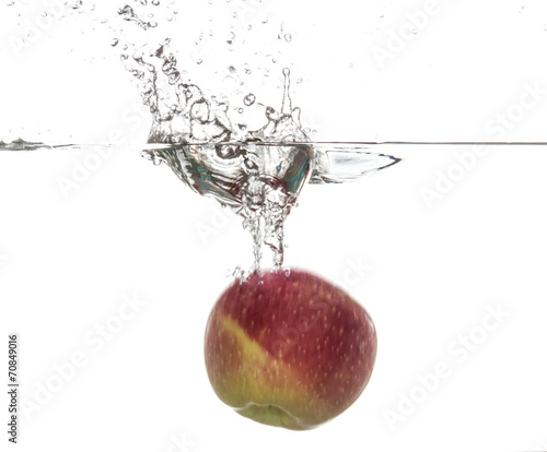 Apple underwater