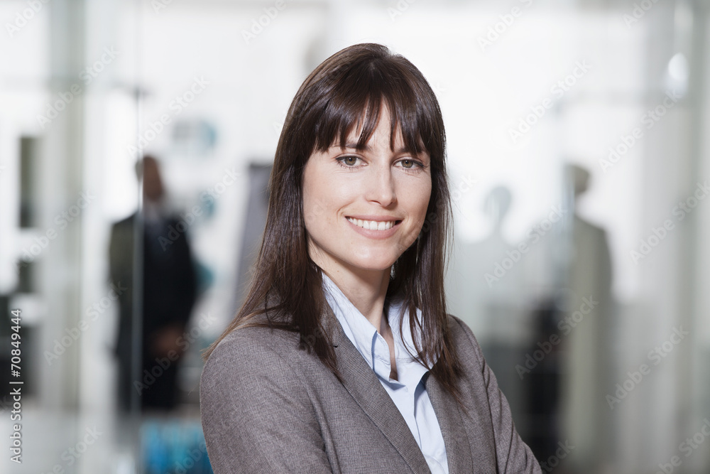 Germany, Munich, Businesswoman in office Germany, Munich, Businesswoman in office