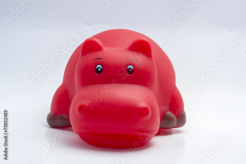 cute hippopotamus rubber