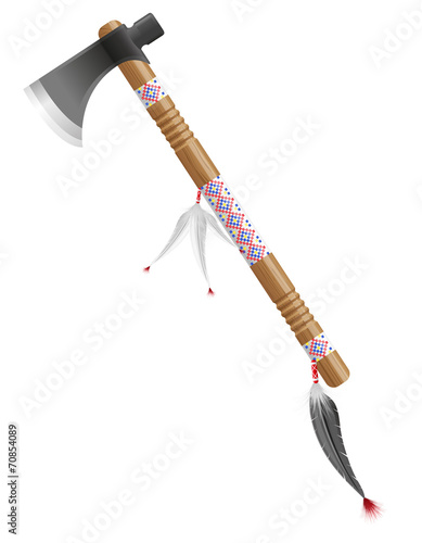 tomahawk american indians vector illustration