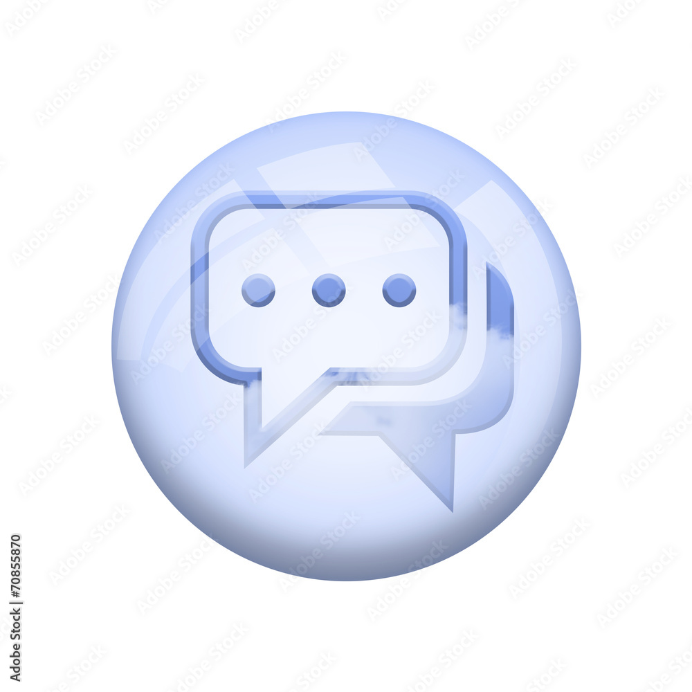 Obraz premium Icone nuage : discutions à plusieurs