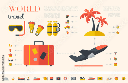 Travel Infographic Template.