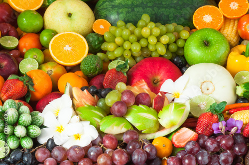 Fototapeta Naklejka Na Ścianę i Meble -  Fruits and Vegetables for healthy