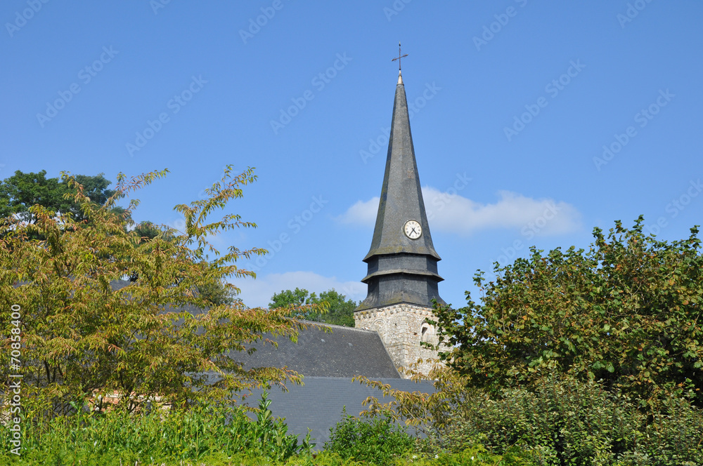 Clocher de l'église d'Ecalles-Alix Clocher de l'église d'Ecalles-Alix