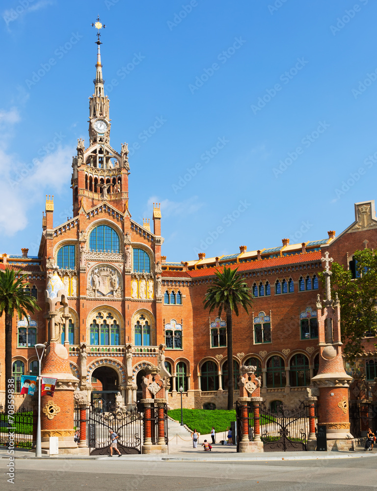 Fototapeta premium Hospital de la Santa Creu i Sant Pau in Barcelona