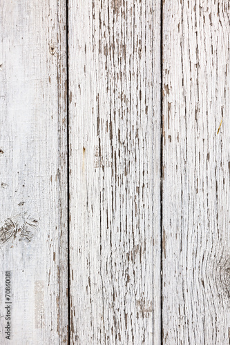 Old white wooden planks surface background