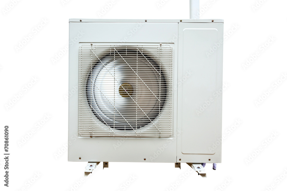Unit of Air Conditioner on isolated white with clipping path. Unit of Air Conditioner on isolated white with clipping path.