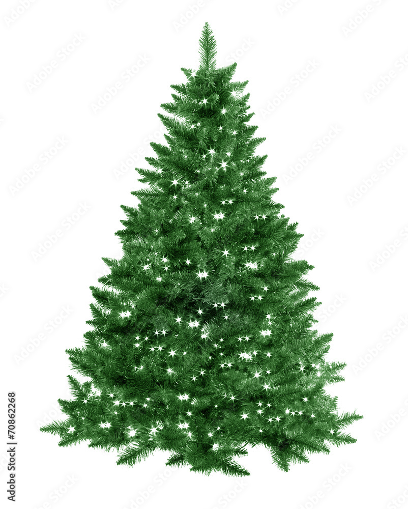 Christmas tree with star lights Christmas tree with star lights
