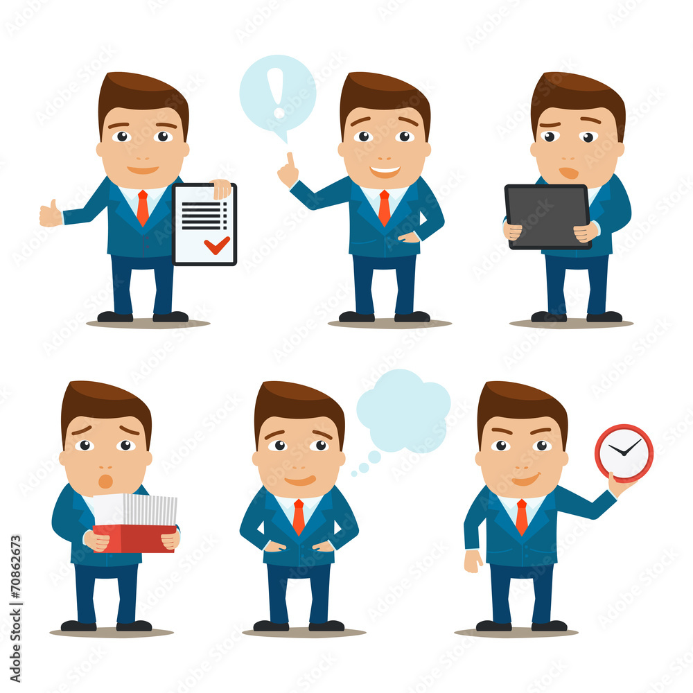 Business characters set Business characters set