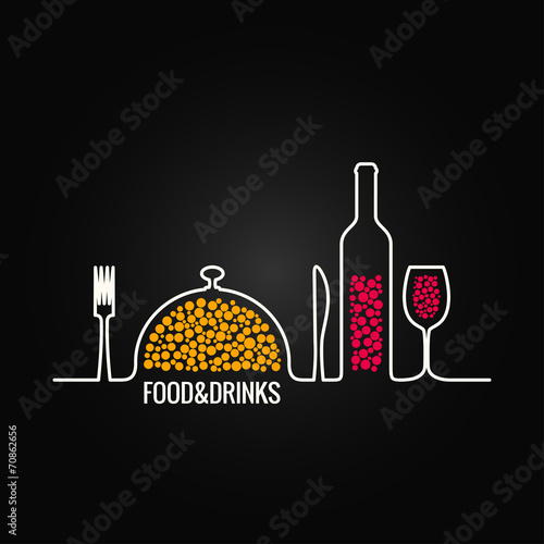 food and drink menu background