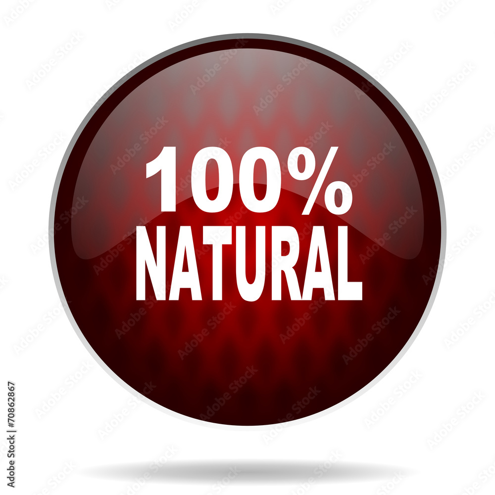 natural red glossy web icon on white background. natural red glossy web icon on white background.