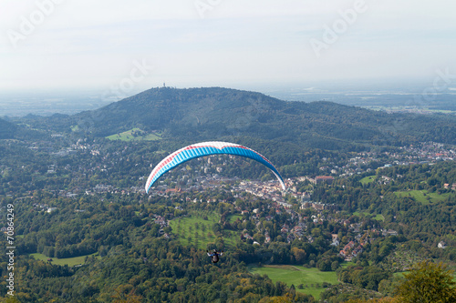 Panorama view to Baden-Baden, Germany