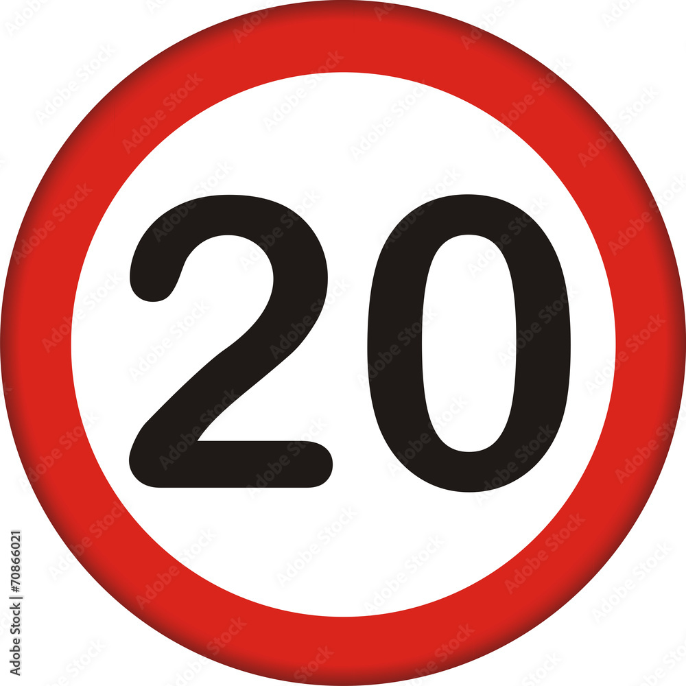 Verkehrszeichen, 20 Verkehrszeichen, 20