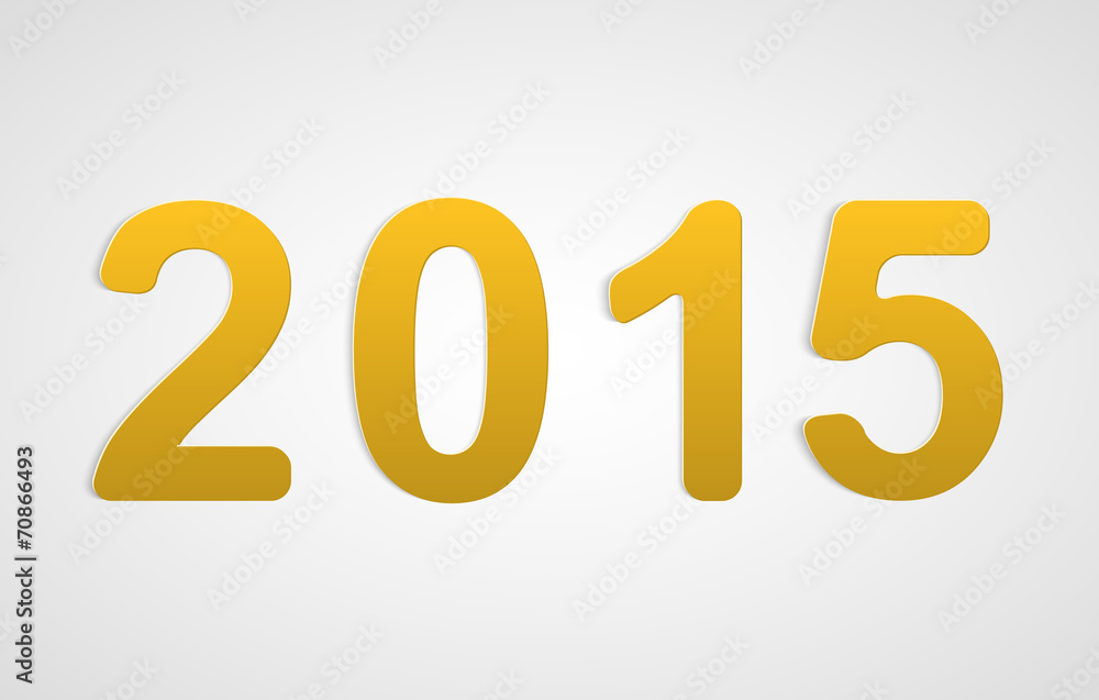 Vector 3D happy new year 2015 text design. Vector 3D happy new year 2015 text design.