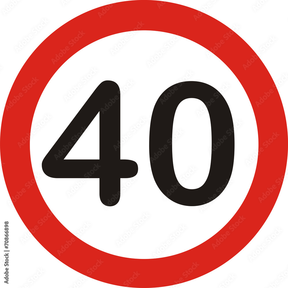 Verkehrszeichen, 40 Verkehrszeichen, 40