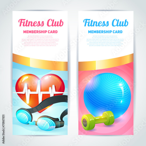 Fitness club card design