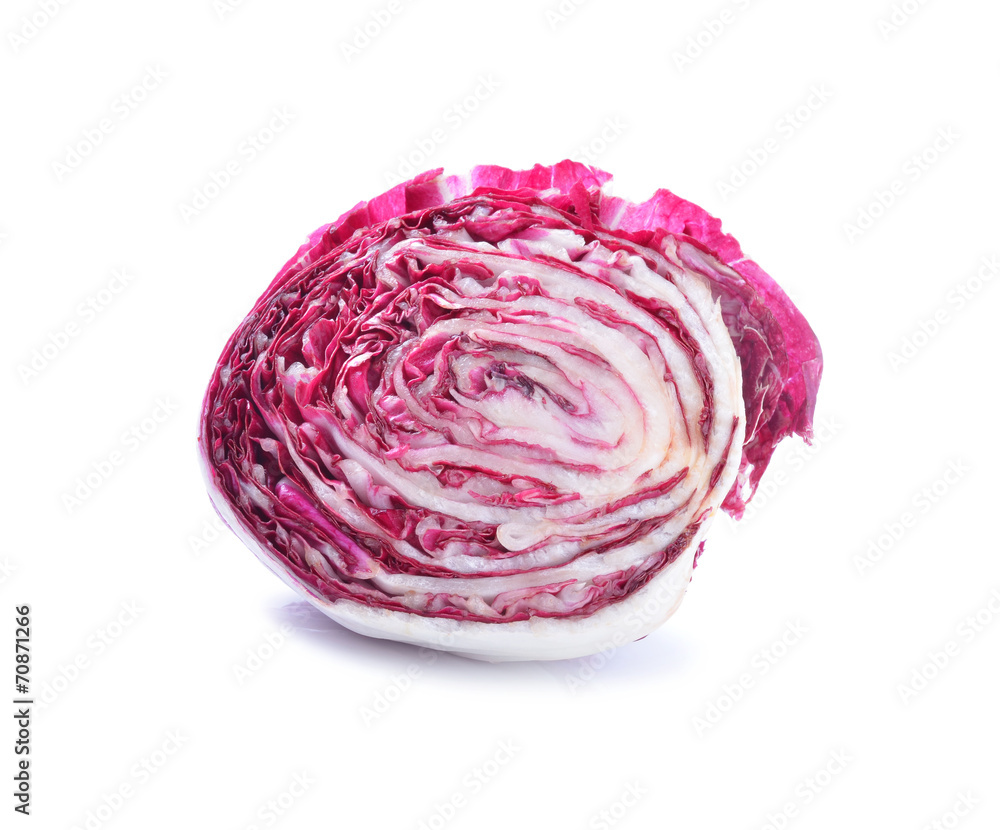 Radicchio, red salad isolated on white Radicchio, red salad isolated on white