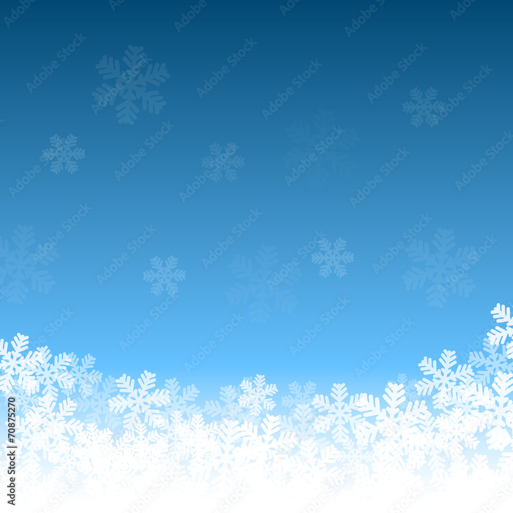 Abstract blue and white christmas background
