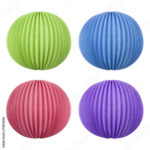 Colored chinese lanterns - party decoration