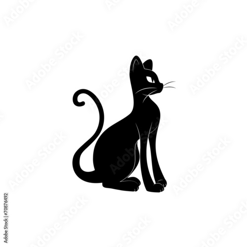 Black cat silhouette.