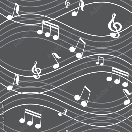 vector abstract seamless background music notes