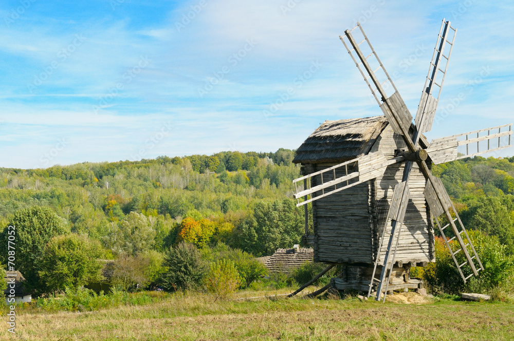 Fototapeta premium wooden windmill