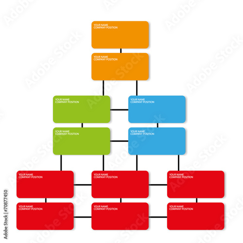 vector company position organization template