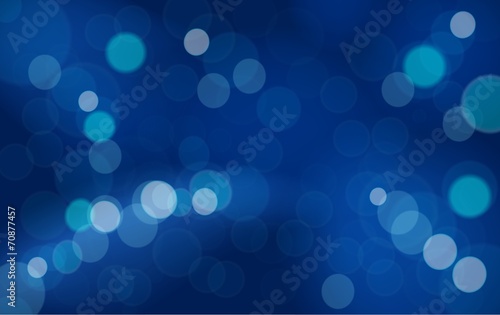 Abstract bokeh blue background vector