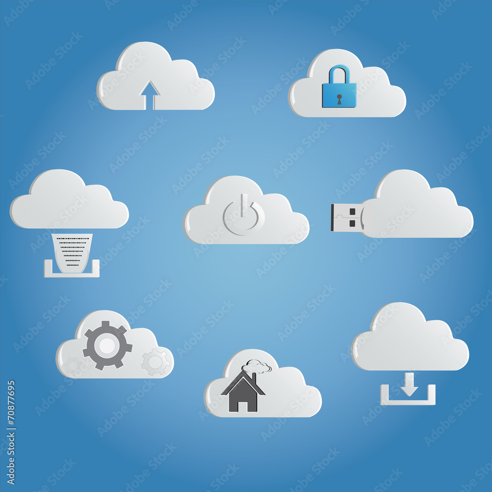 latest technology cloud computing networking icons latest technology cloud computing networking icons