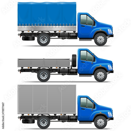 Vector Lorry Icons Set 1