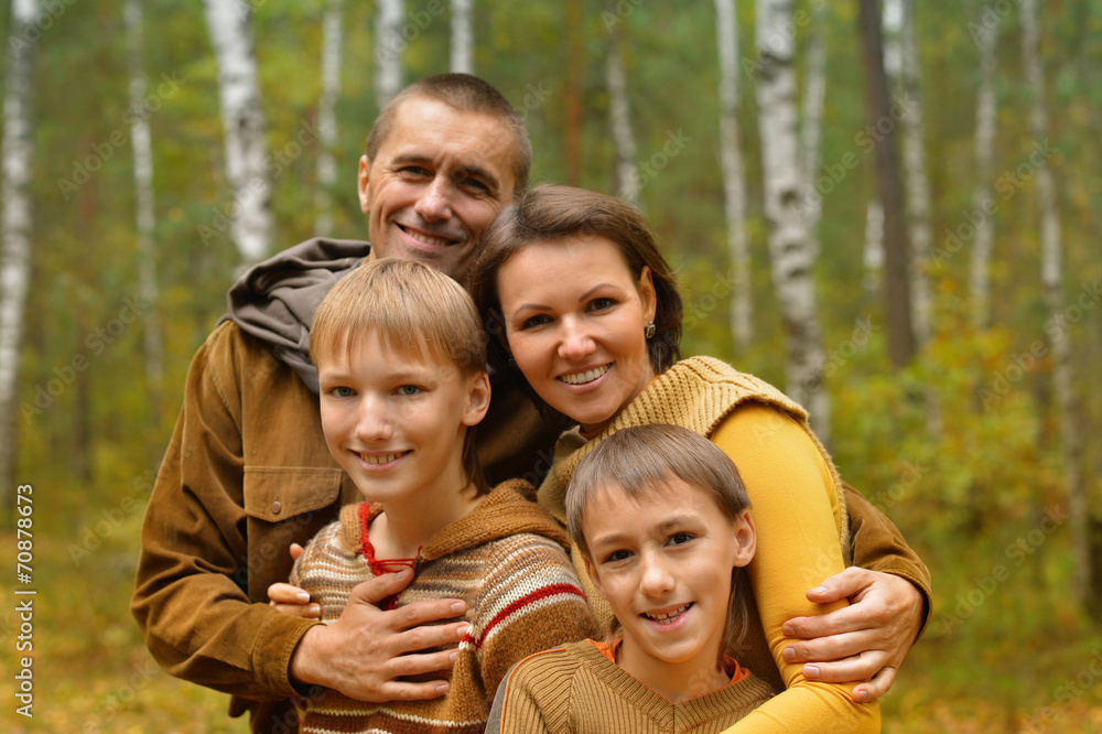Happy smiling family Happy smiling family