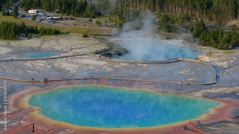Grand Prismatic as seen above. Yellowstone National Park Grand Prismatic as seen above. Yellowstone National Park