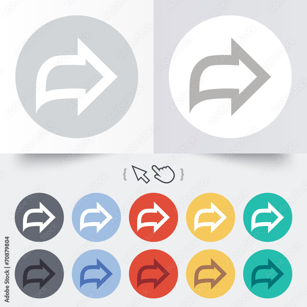 Arrow sign icon. Next button. Navigation symbol Arrow sign icon. Next button. Navigation symbol