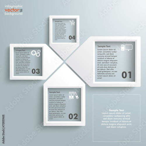 Paper Infographic Arrowframes 4 Options