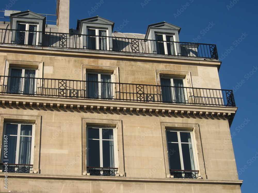 Fototapeta premium Immobilier Paris - Immeuble bourgeois