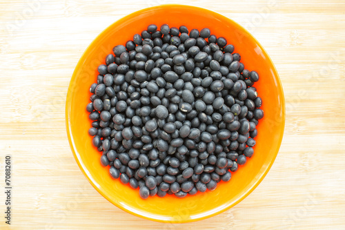Black beans in a bowl