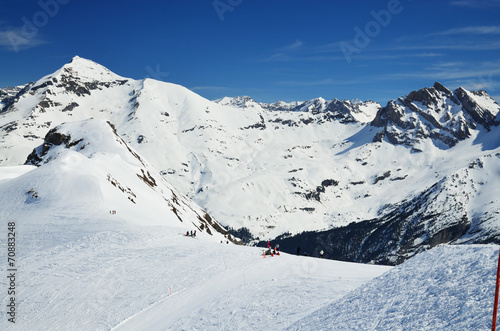 Winter Pyrenees with downhills © oksmit