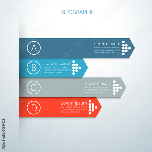 Modern infographics business arrow options