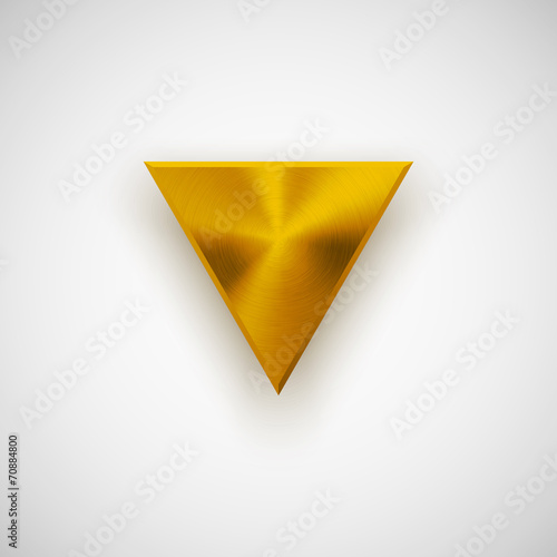 Free Download Gold Abstract Triangle Button Template - GFXLoad