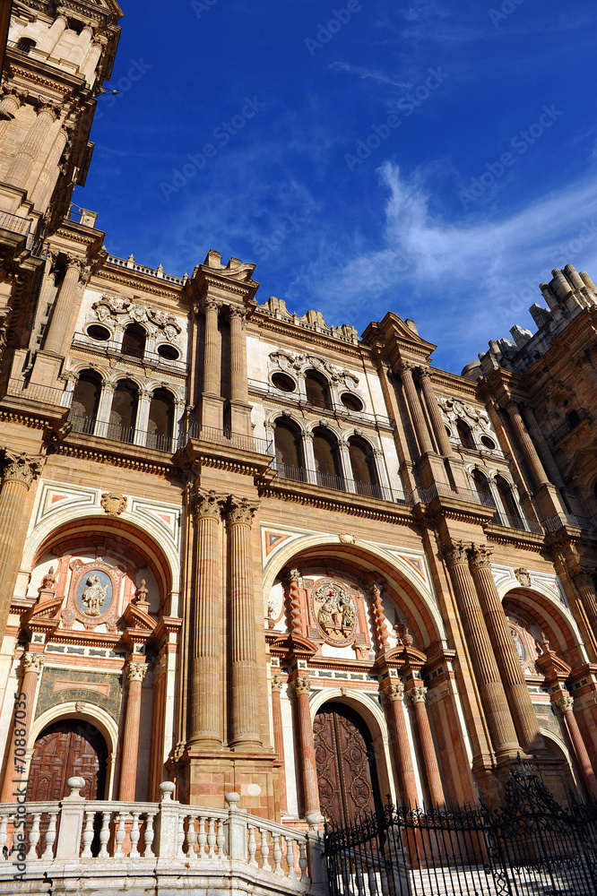 Baroque Cathedral of Malaga, Andalusia, Spain