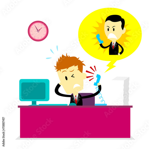 Getting Yelled At By Boss on Phone
