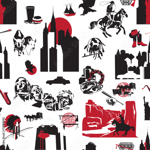 seamless background USA