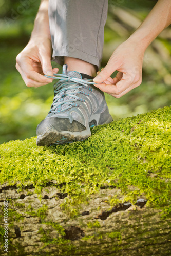 Hiking or Outdoor Walking Concept