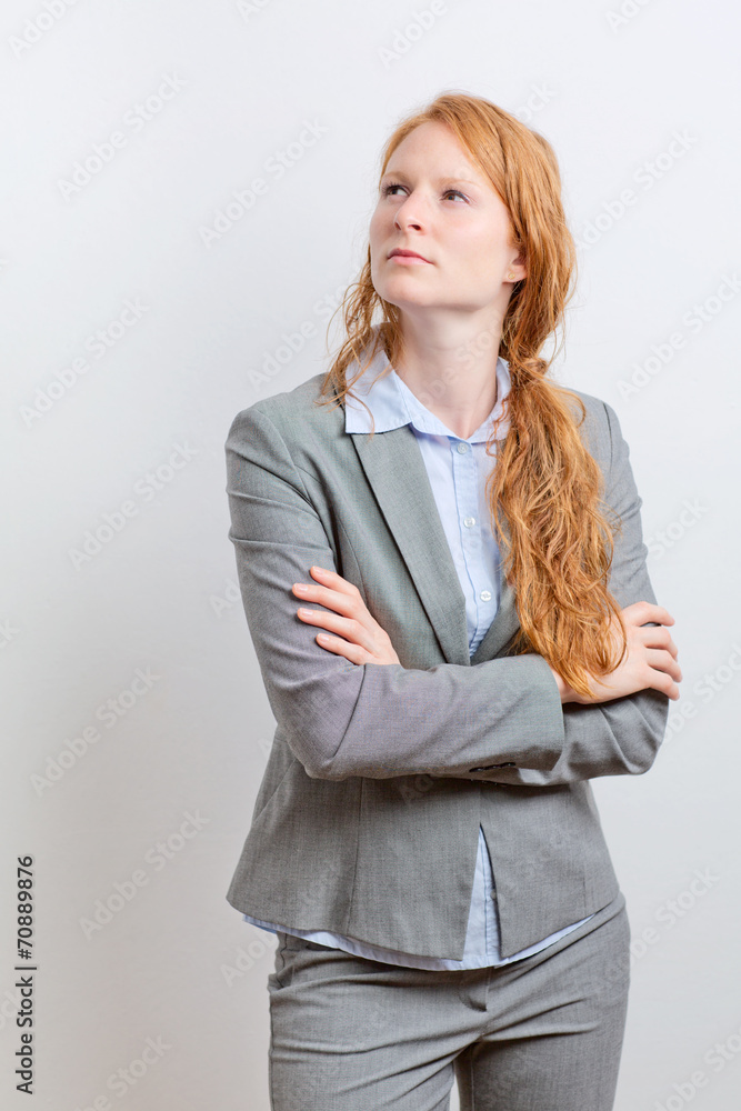 Businesswoman Planning or Thinking Businesswoman Planning or Thinking